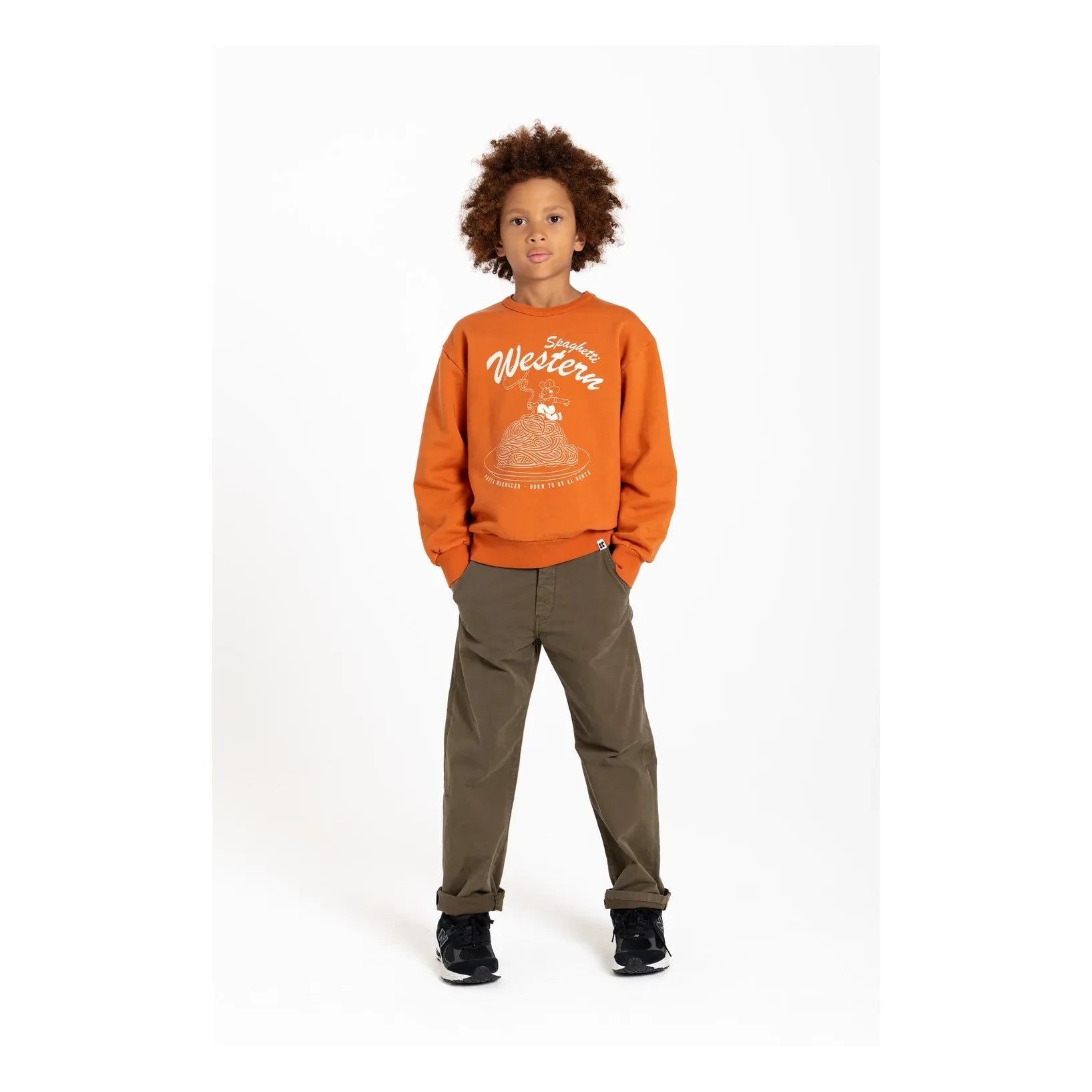 Hundred Pieces - Ryde Spaghetti Organik Pamuk Sweatshirt | Pas Kırmızısı