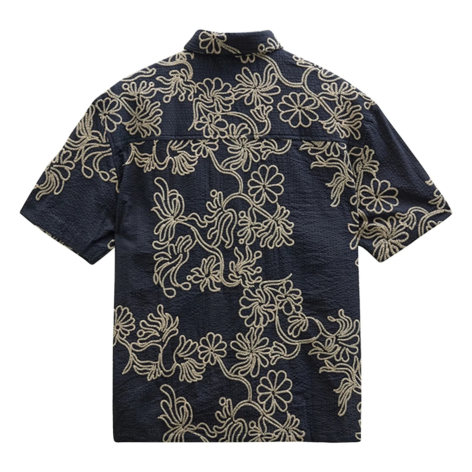 Anerkjendt - Akotto Embroidered Shirt | Dark Blue