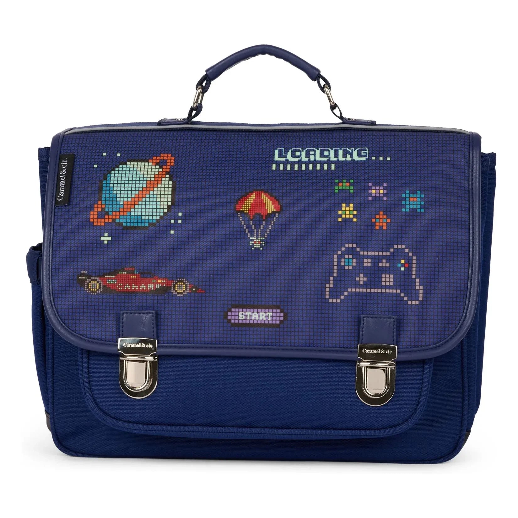 Caramel & Cie - Pixel Art Bag | Navy Blue
