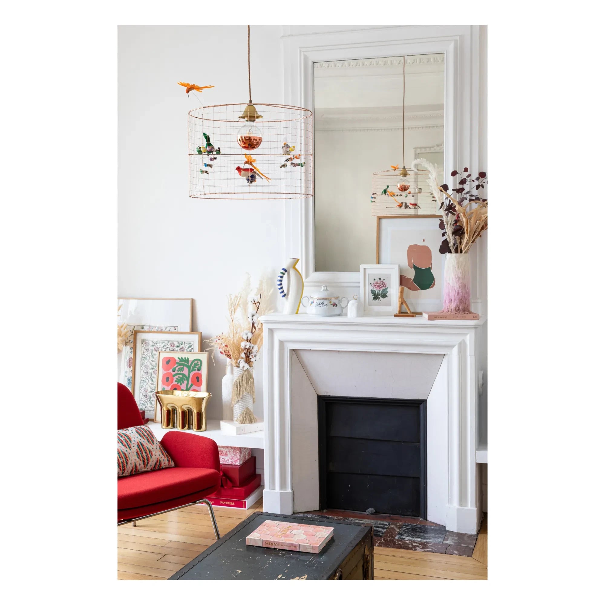 Mathieu Challières - Small Bird Cage Pendant Lamp