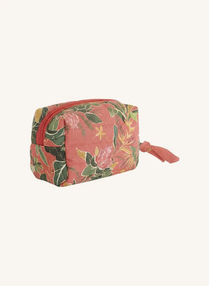 Farm Rio - Small Cotton Makeup Bag | Red
