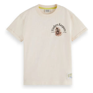 Scotch & Soda - Finders Keepers Artwork T-shirt | Beige