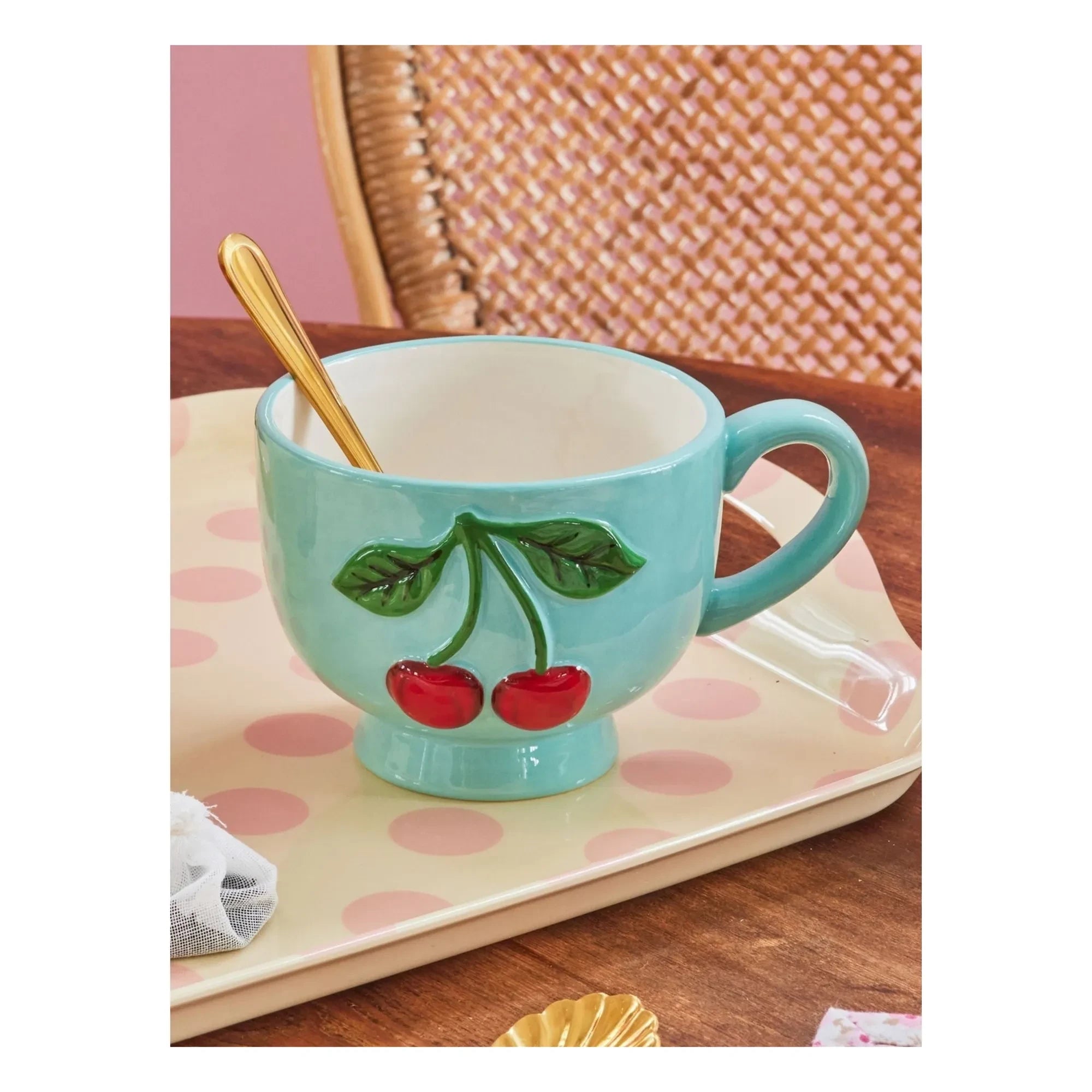 Rice - Ceramic Mug Red | Blue