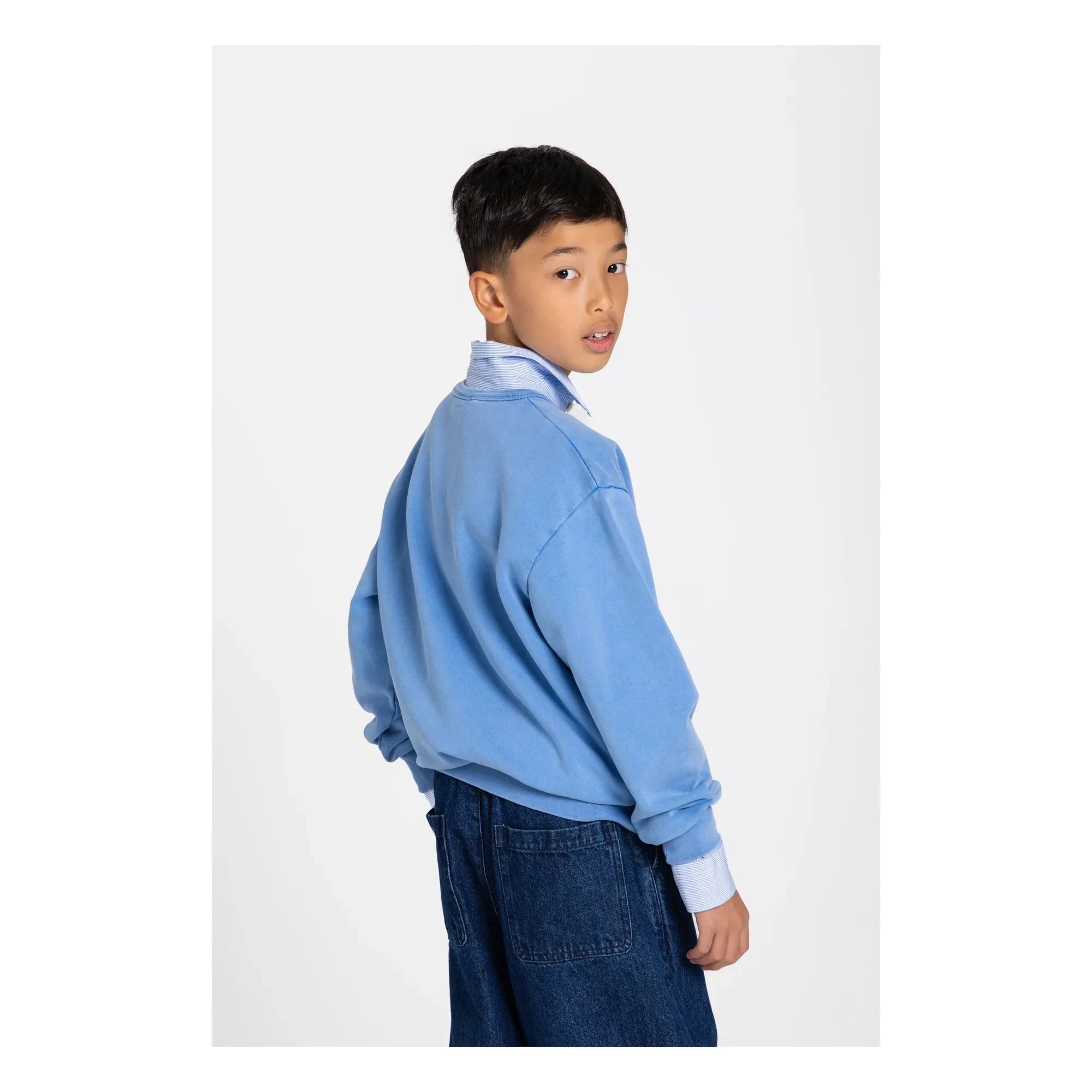 Smallable Kid - Arlo Organic Cotton Sweatshirt | Royal Blue