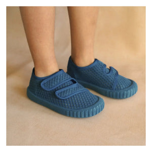 Grech & Co - Scratch Play Recycled Fiber Sneakers | Blue