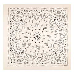 Call it by your name - Large Silk Bandana | Ecru