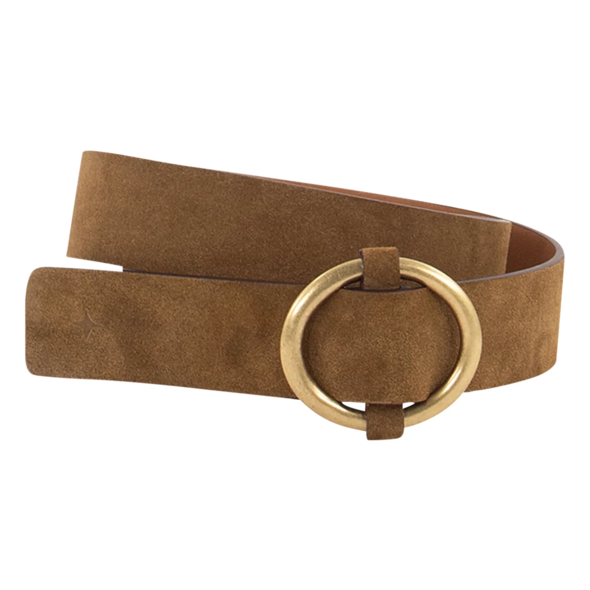 Sessùn - Tisao Suede Leather Belt | Tobacco