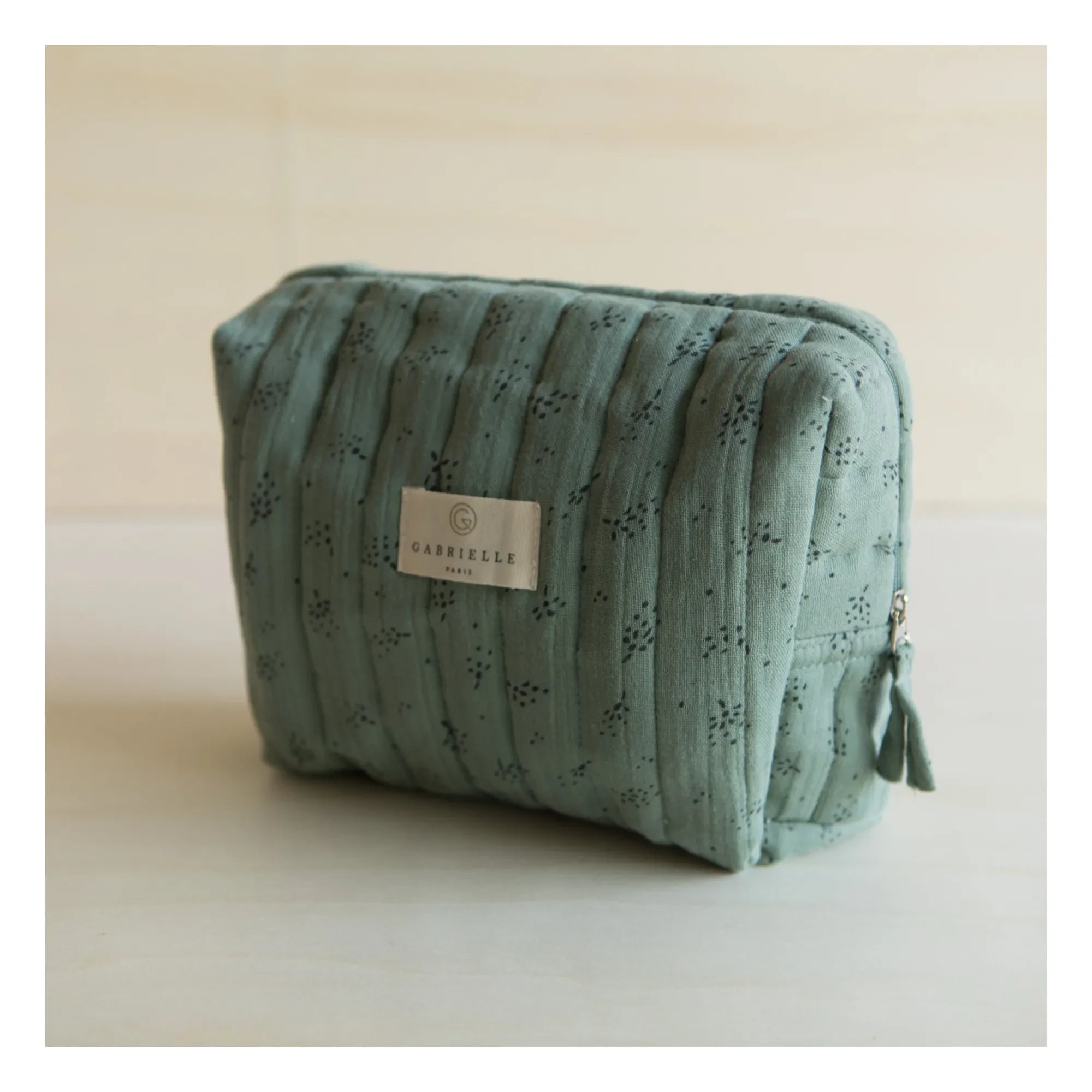 Gabrielle Paris - Organic Cotton Makeup Bag | Eucalyptus