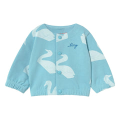 Tinycottons - Organic Cotton Swan Jacket | Light Blue