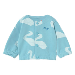 Tinycottons - Organic Cotton Swan Jacket | Light Blue