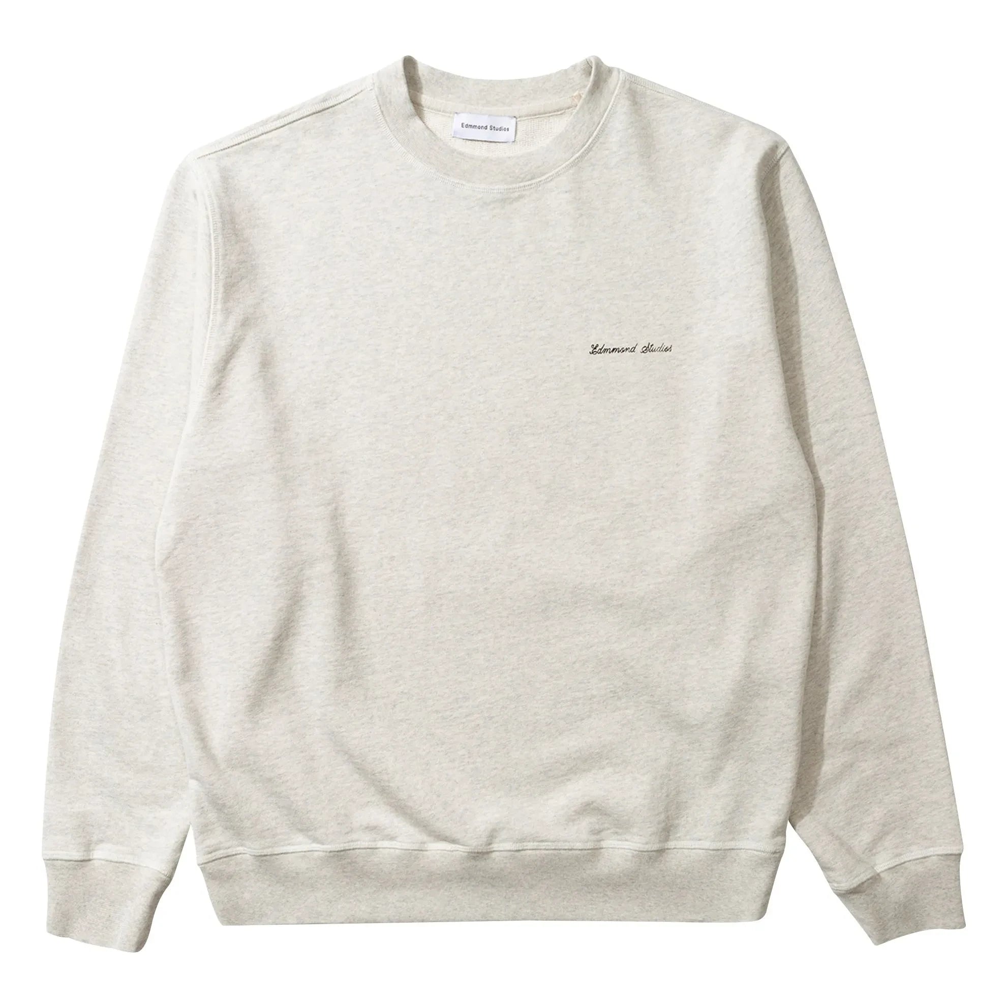 Edmmond Studios - Cotton Round Neck Sweatshirt | Cream