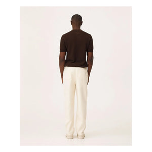 Noyoco - Haring Organic Cotton Polo T-Shirt | Dark Brown