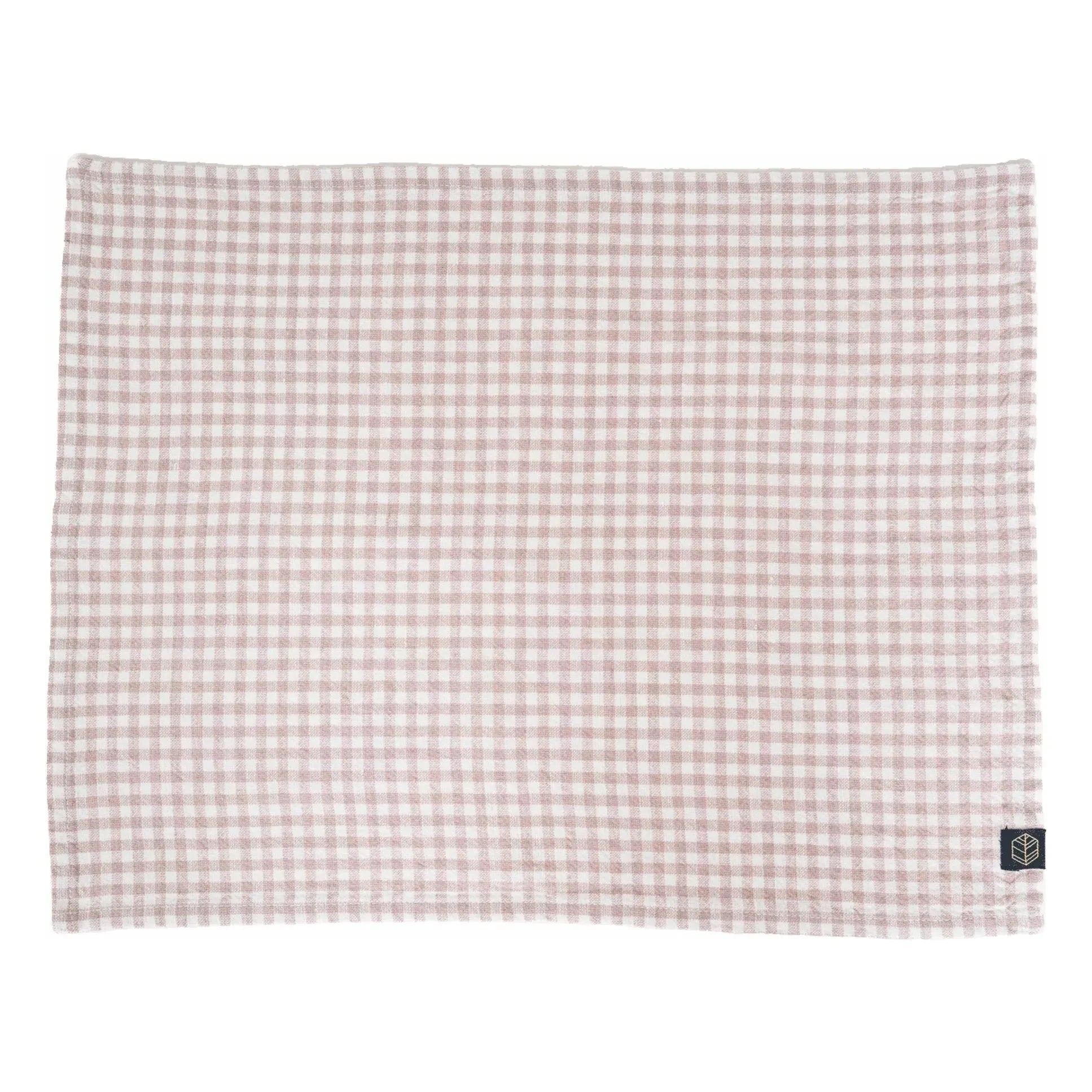 Haomy - Piana II Checkered Napkin | Powder Pink