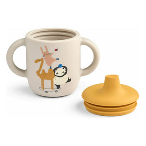 Liewood - Neil Silicone Training Cup | Around the World/Sandy