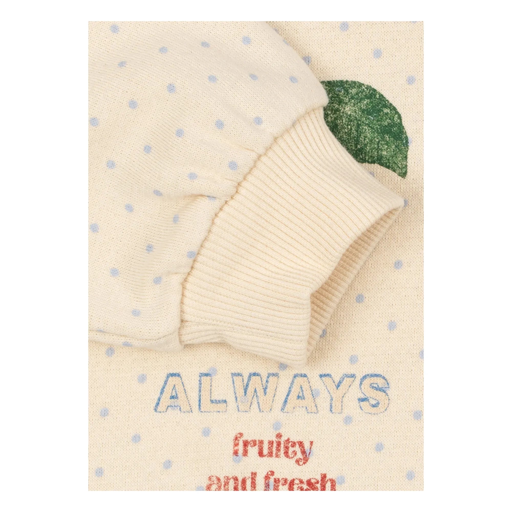 Konges Sløjd - Organic Cotton Loupy Dot Sweatshirt | Ivory