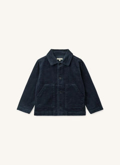 Liewood - Paulino Organic Cotton Velvet Overshirt | Navy