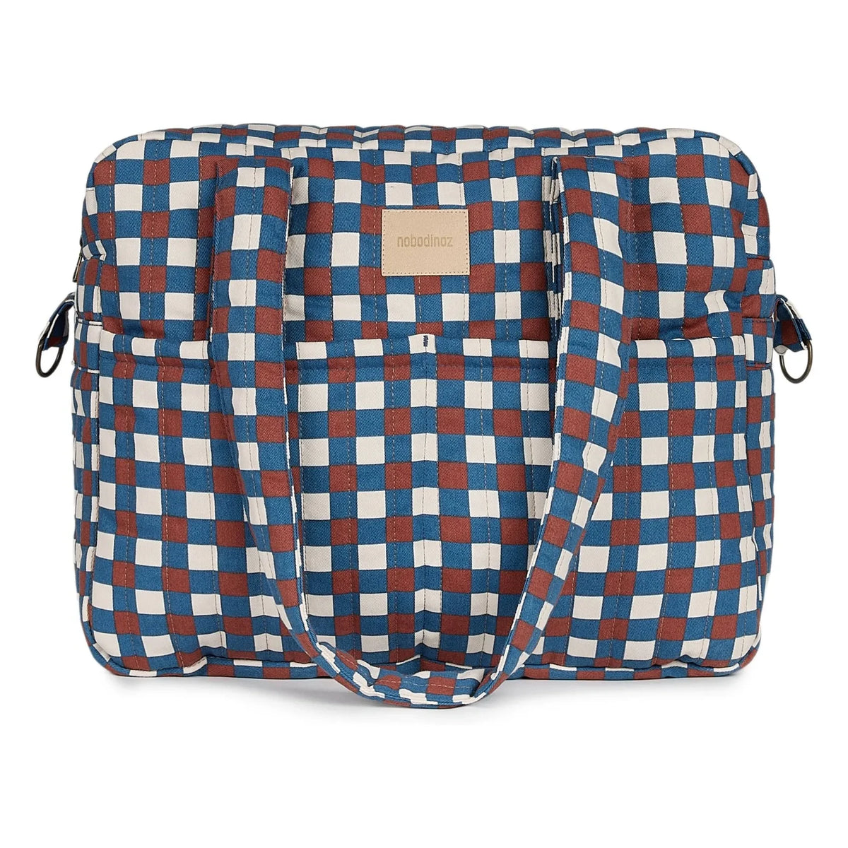 Nobodinoz - Hyde Park Mosaic baby care bag | Blue