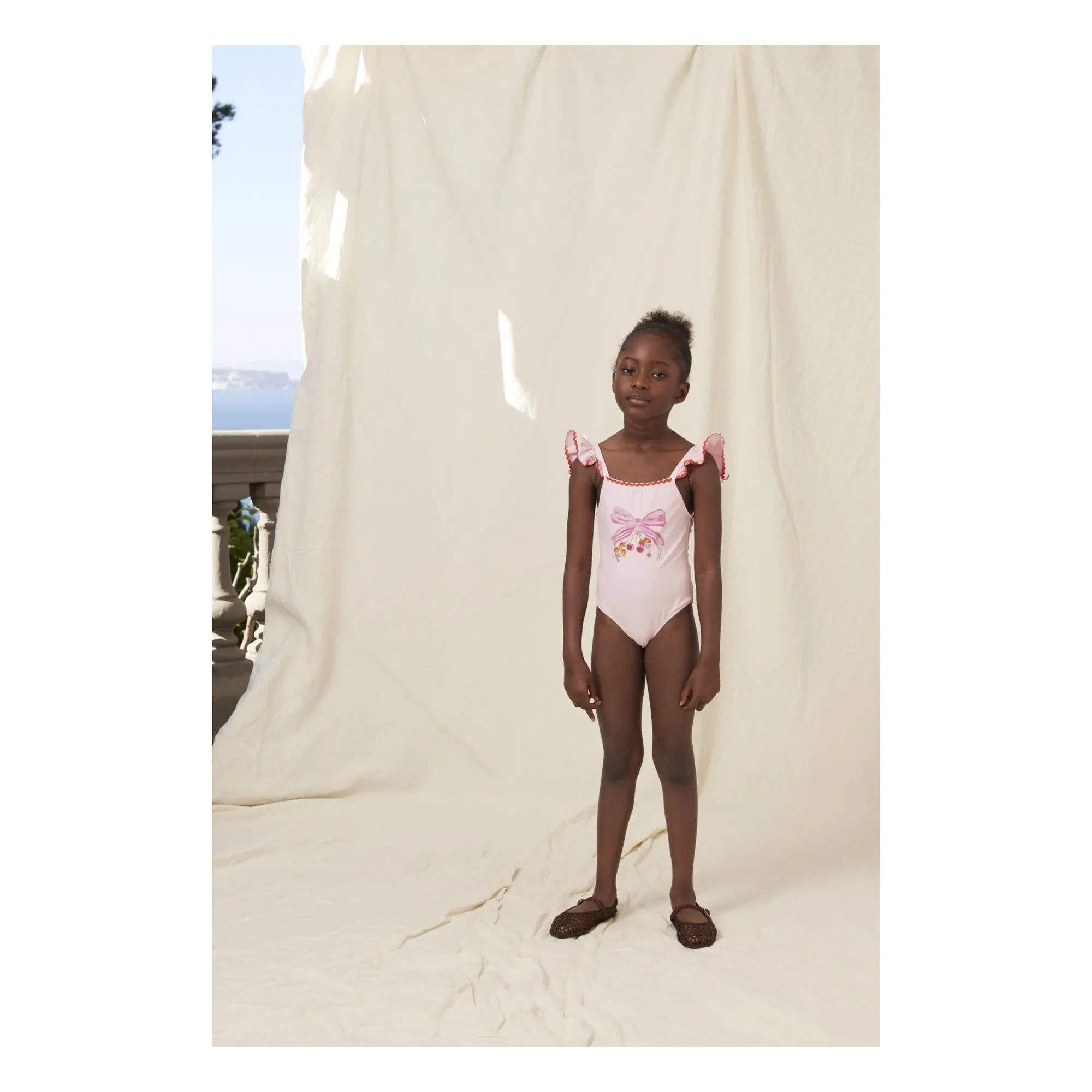 Bebe Organic - Juliet Ruffled Swimsuit | Powder Pink