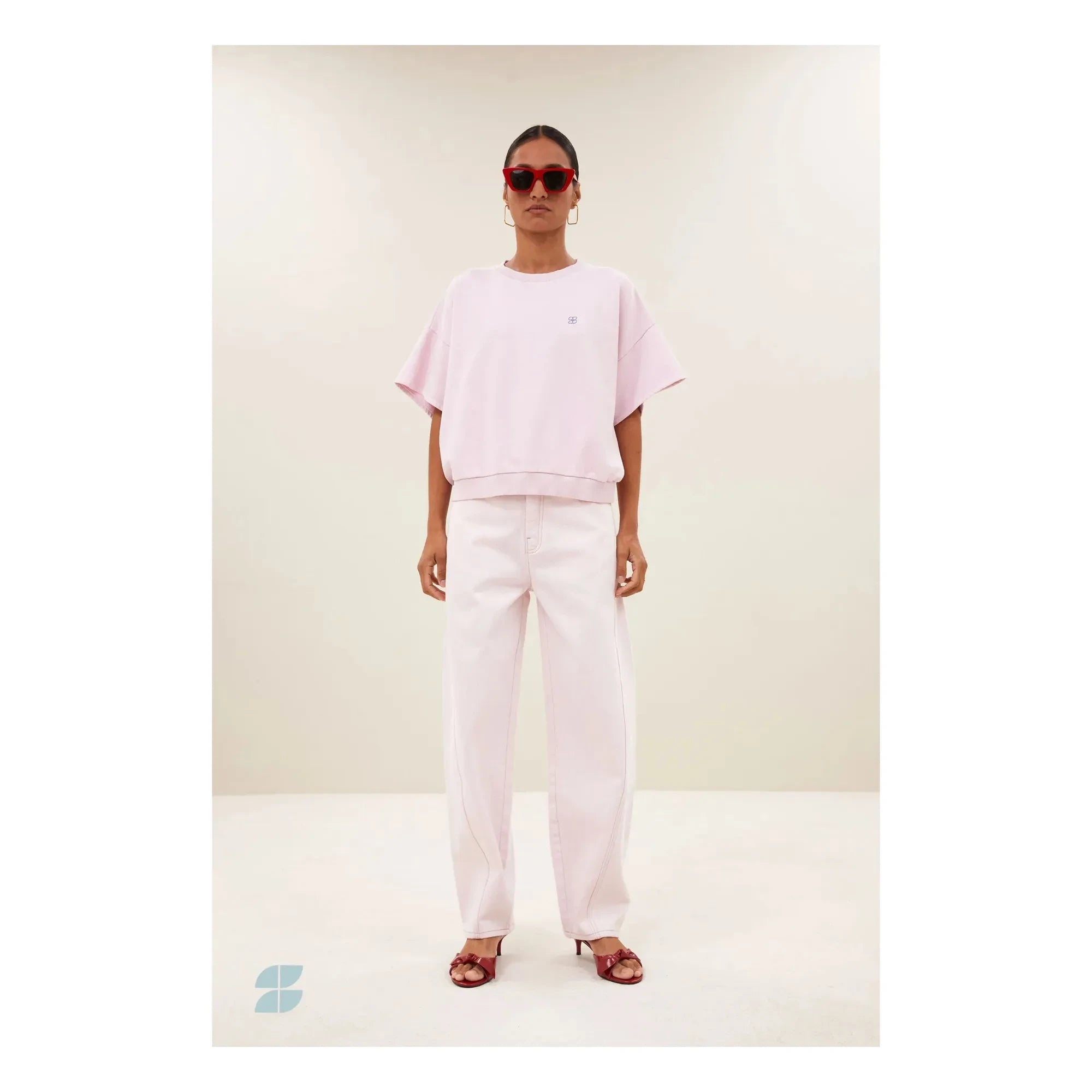 By Bar - Begum Organic Cotton Jeans | Pale Pink