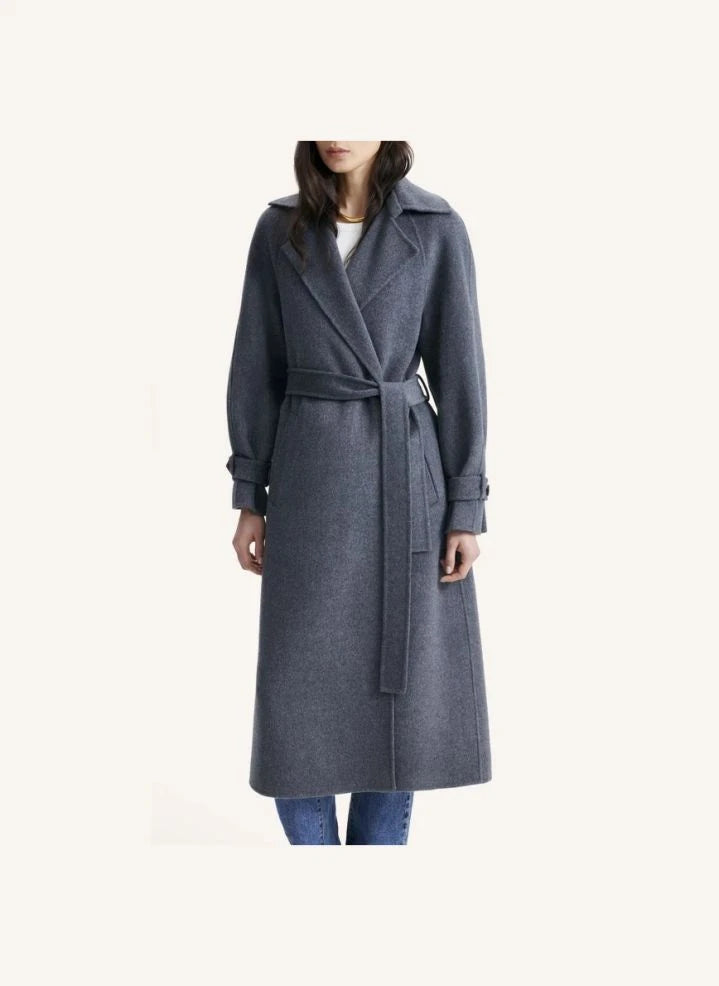 Vanessa Bruno - Faro Wool Coat | Speckled charcoal gray