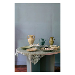 HKliving - New Classics Blue Stone Ceramic Vase | Light Blue