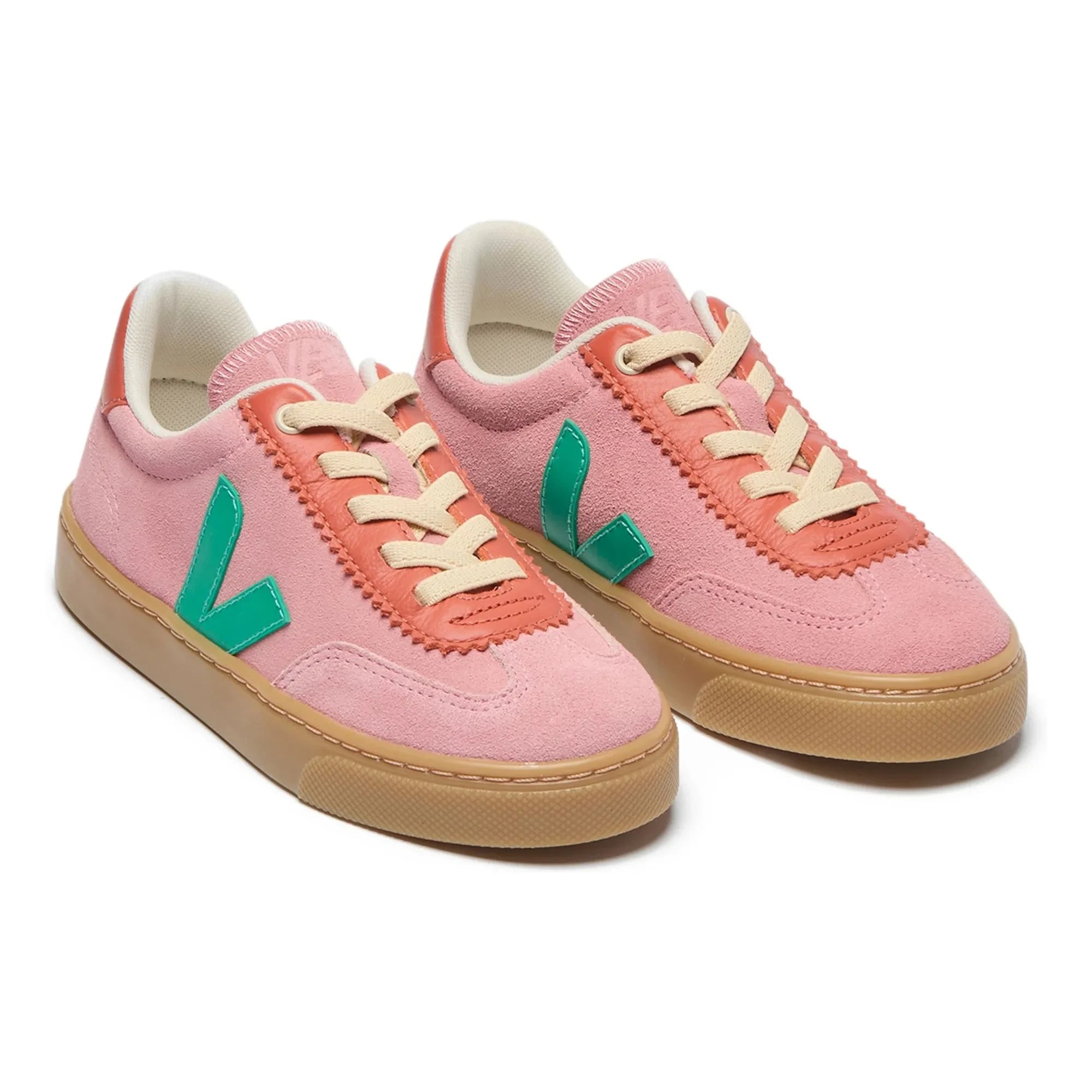Veja - Veja x Jelly Mallow Small Volley Suede Lace-up Sneakers | Pink