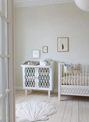 Cam Cam - Woodland Crib Bumper | Ecru