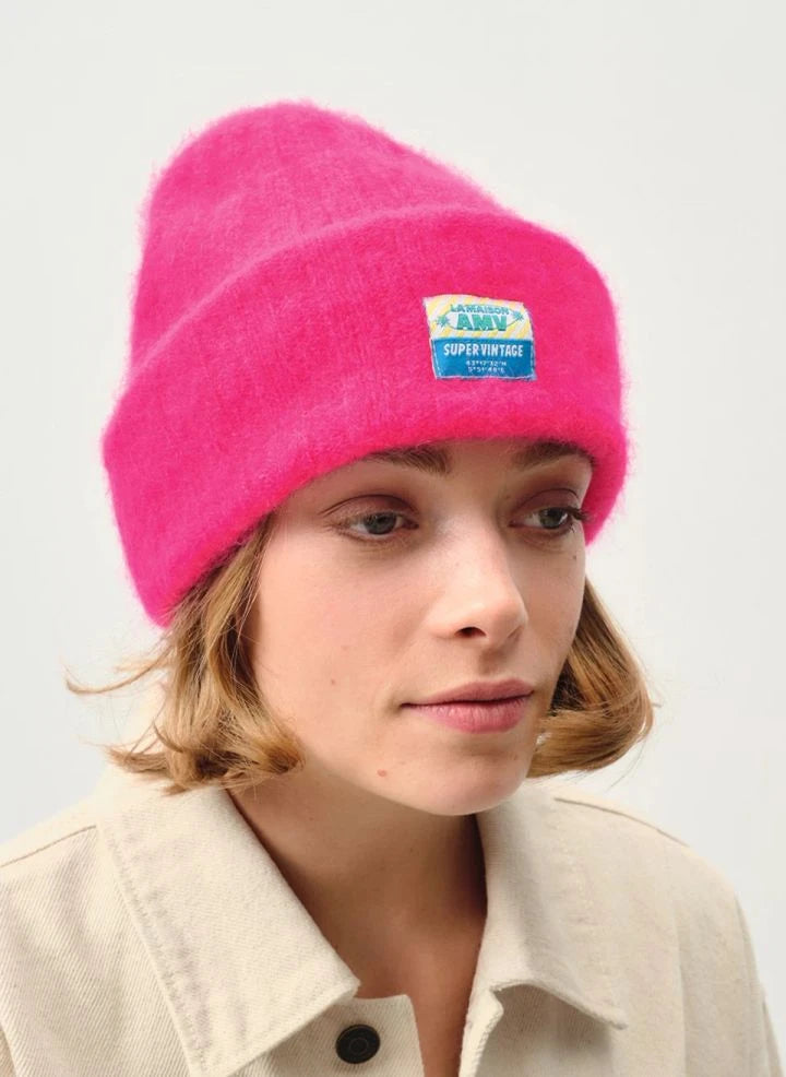 American Vintage - Vitow Wool and Alpaca Beanie | Fluorescent Pink