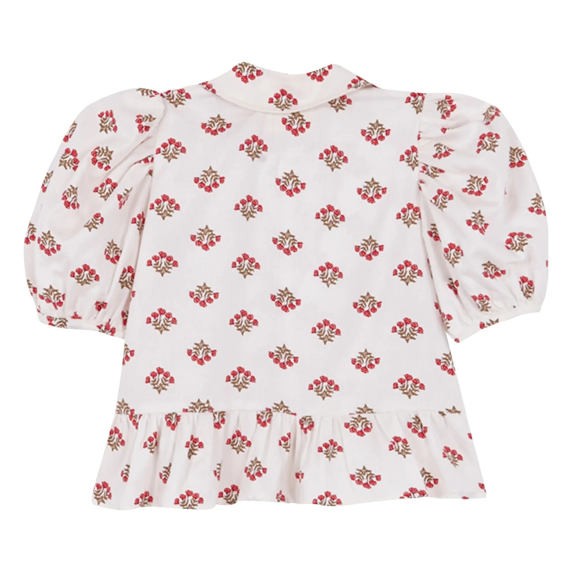 birinit - Monzón Organic Cotton Ruffled Shirt | White