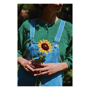 Poudre Organic - Evening Primrose Blouse | Forest Green