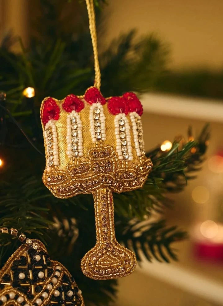 Anna + Nina - Christmas Ornaments Made with String Lights | Gold