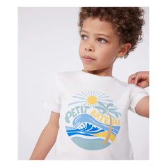 Petit Bateau - Boussole Organic Cotton T-Shirt | White