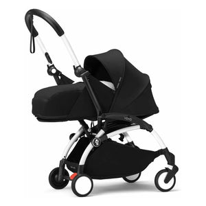 Stokke® - YOYO³ Full Baby Stroller 0+ and 6+ White Frame | Black