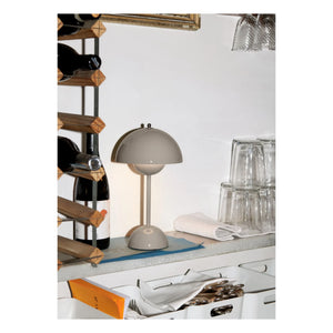 & Tradition - VP9 Flowerpot Portable Table Lamp, Vernon Panton | Gray