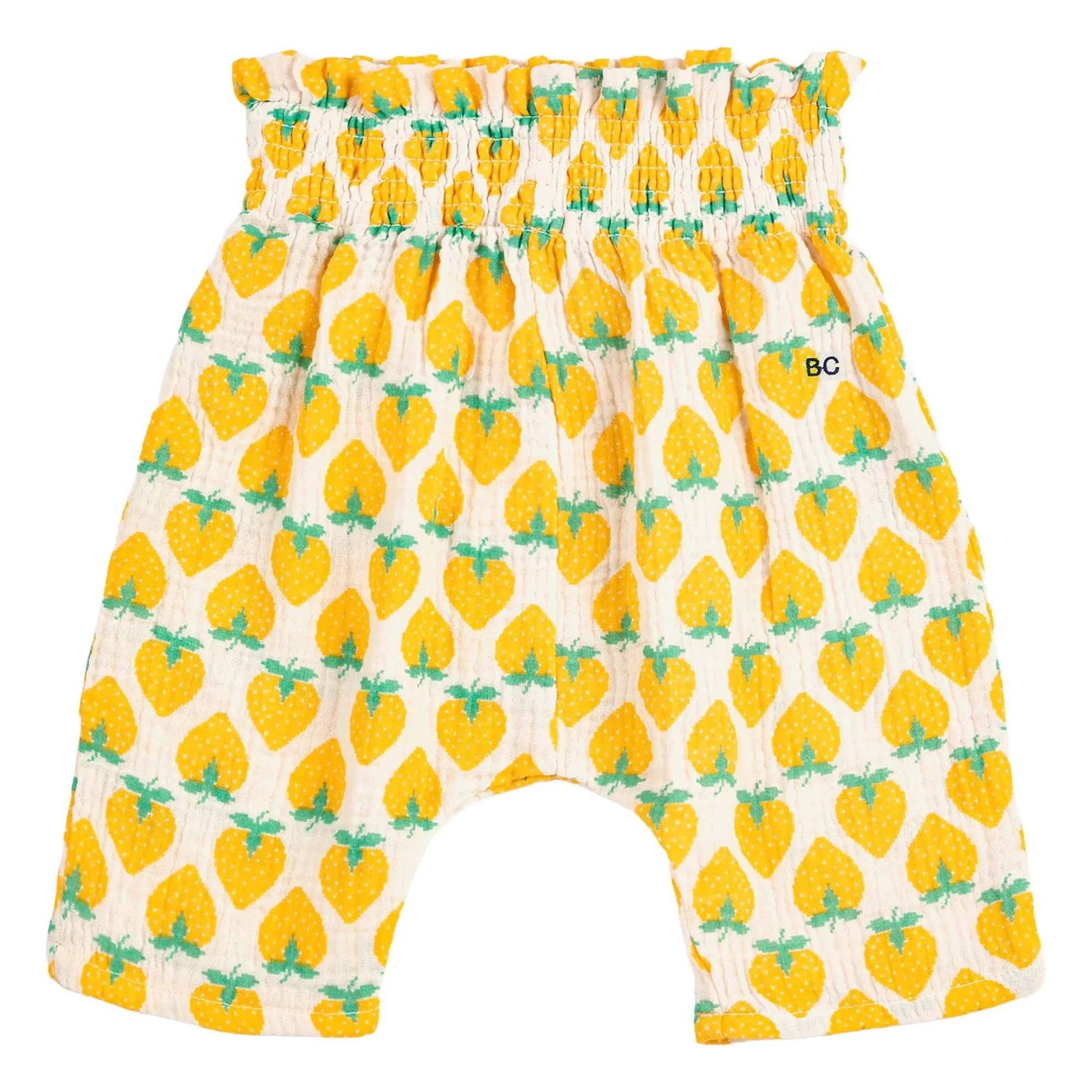 Bobo Choses - Strawberry Pants Organic Cotton Gauze | Ecru