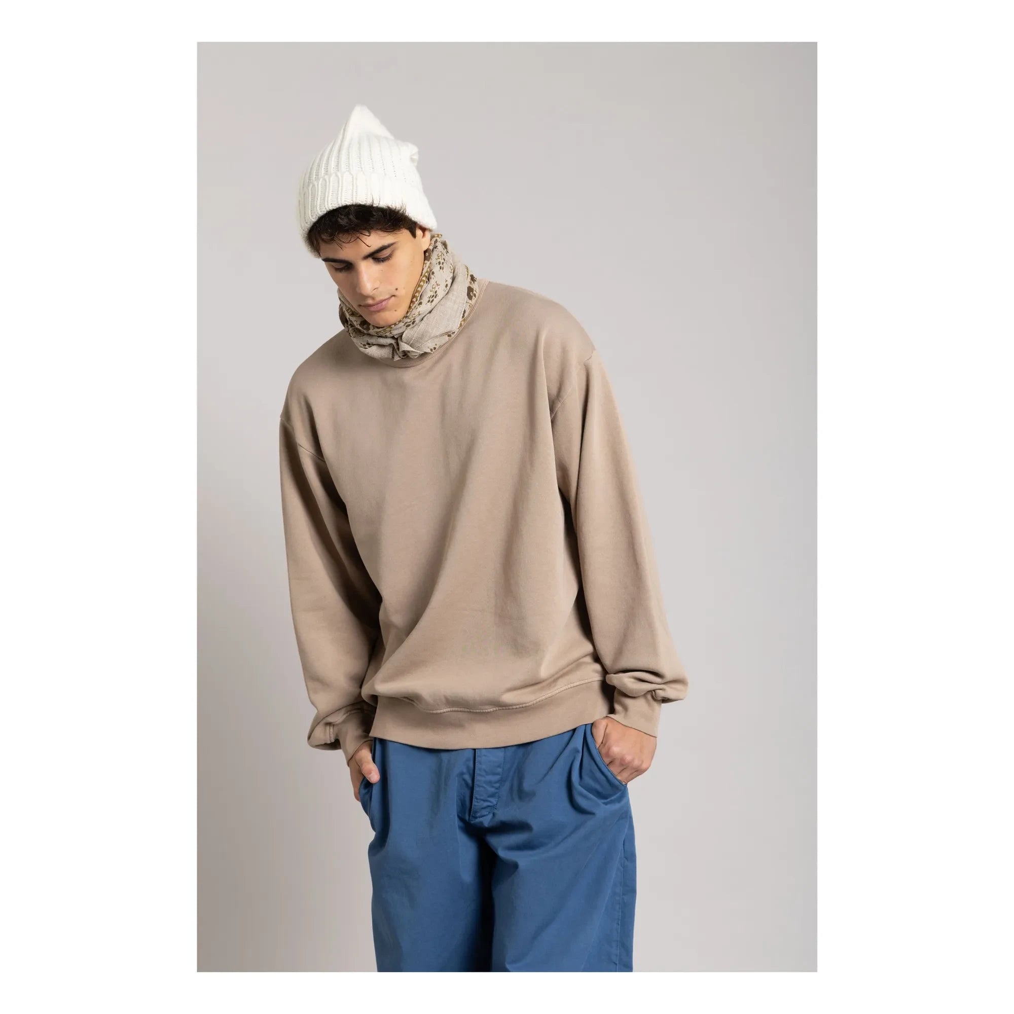Smallable Man - Bond organic cotton sweatshirt | Taupe brown