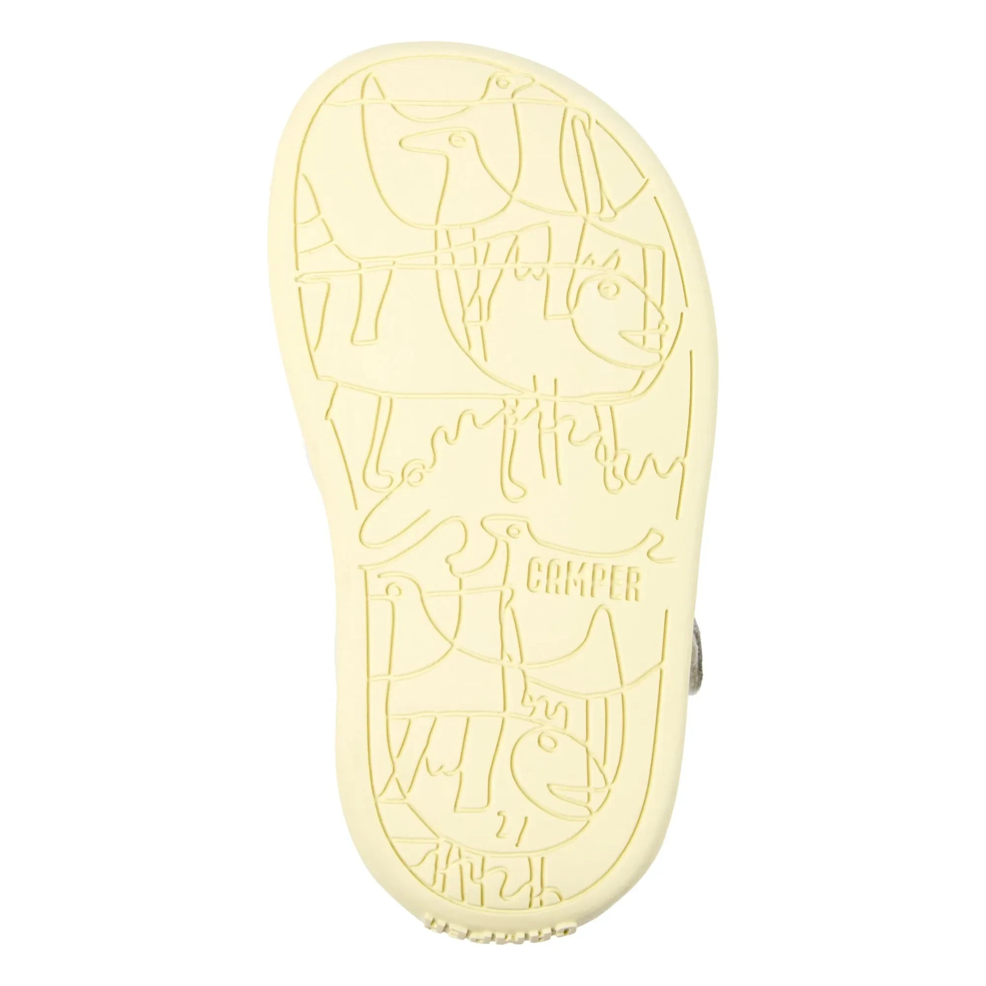 Camper - Bicho Baby Ruffle Sandals | White