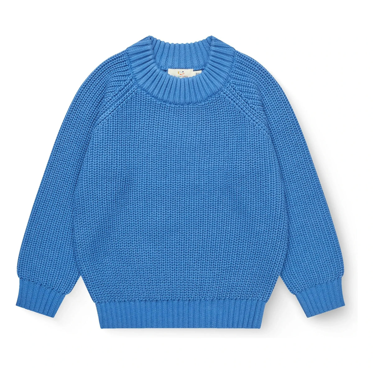 Copenhagen Colors - Ribbed Organic Cotton Sweater | Azure Blue