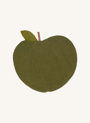 Muskhane - Felt Apple Rug | Moss Green