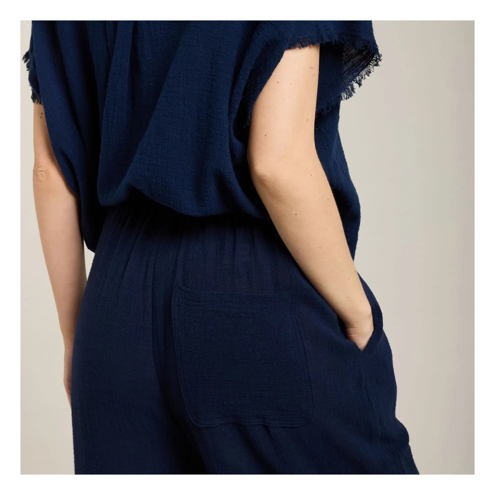 Maison Saint Julien - Corinth Shirt Made of Cotton Gauze | Navy