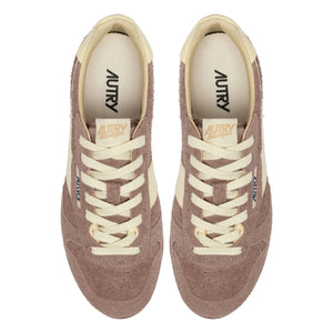 Autry - Windspin Low Two-Tone Suede and Leather Sneakers | Powder Pink