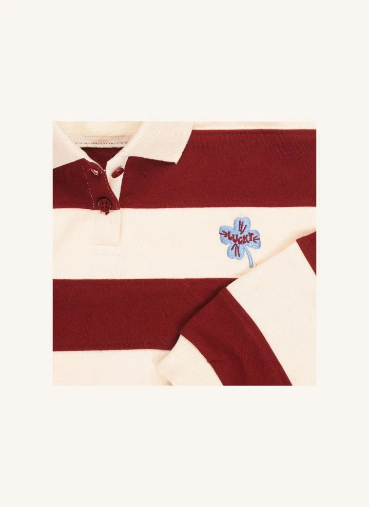 Tumble N'Dry - Adele Organic Cotton Polo Collar Sweater | Faded Pink