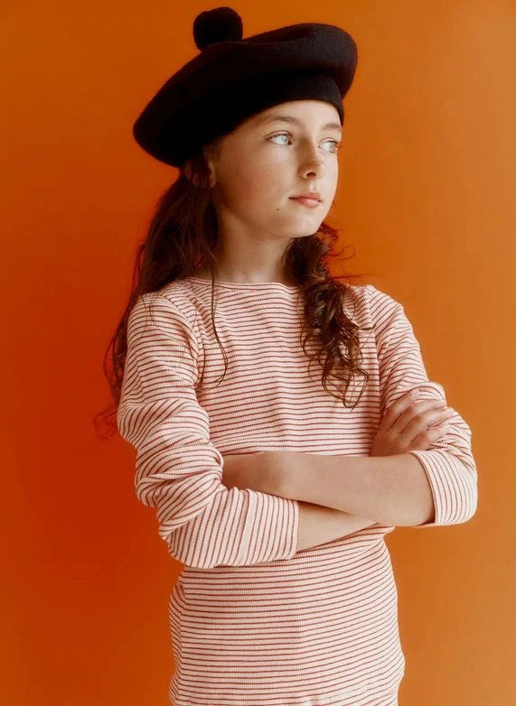 Caramel - Kishon Striped T-Shirt | Red