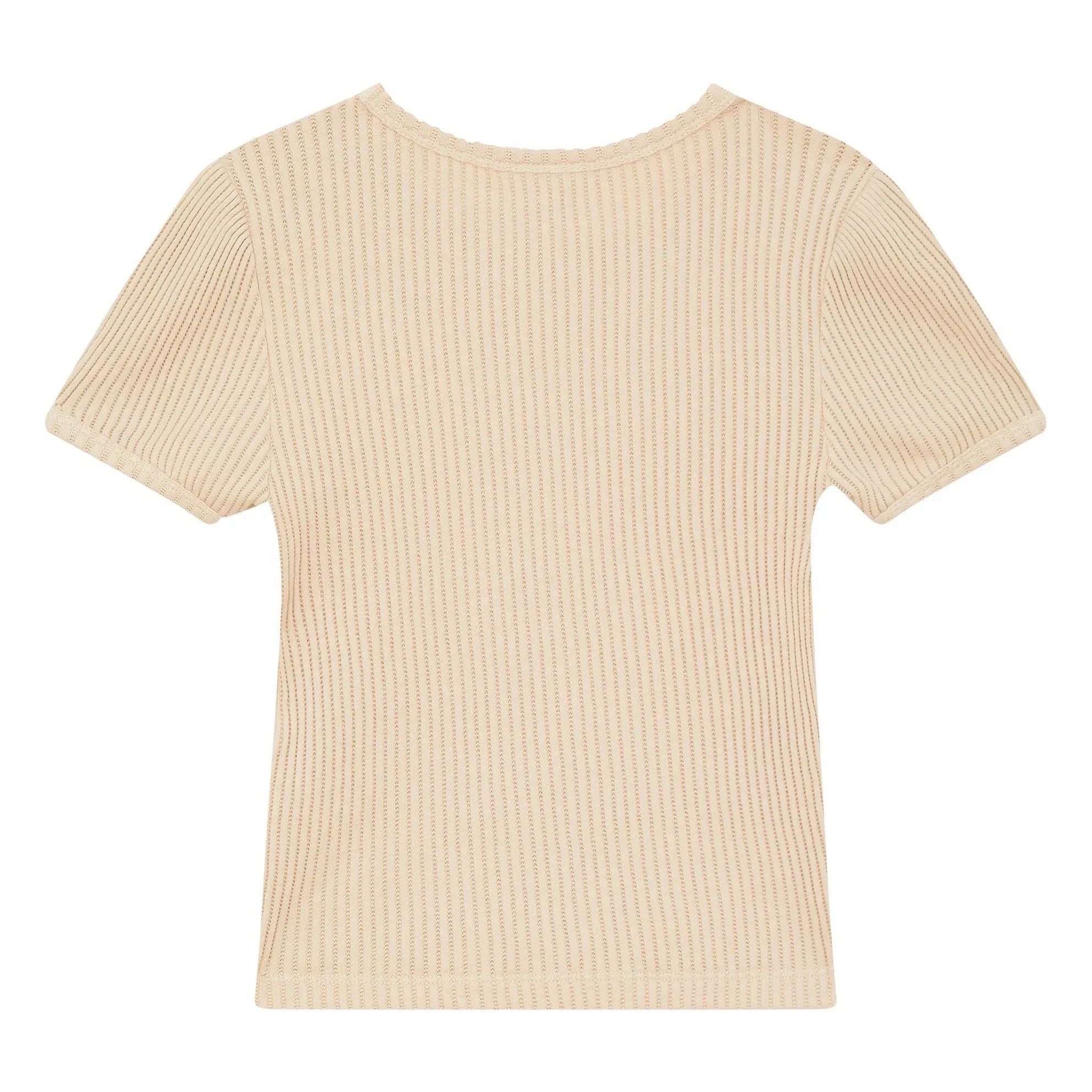 Hundred Pieces - Nova organik pamuklu T-shirt | Krem
