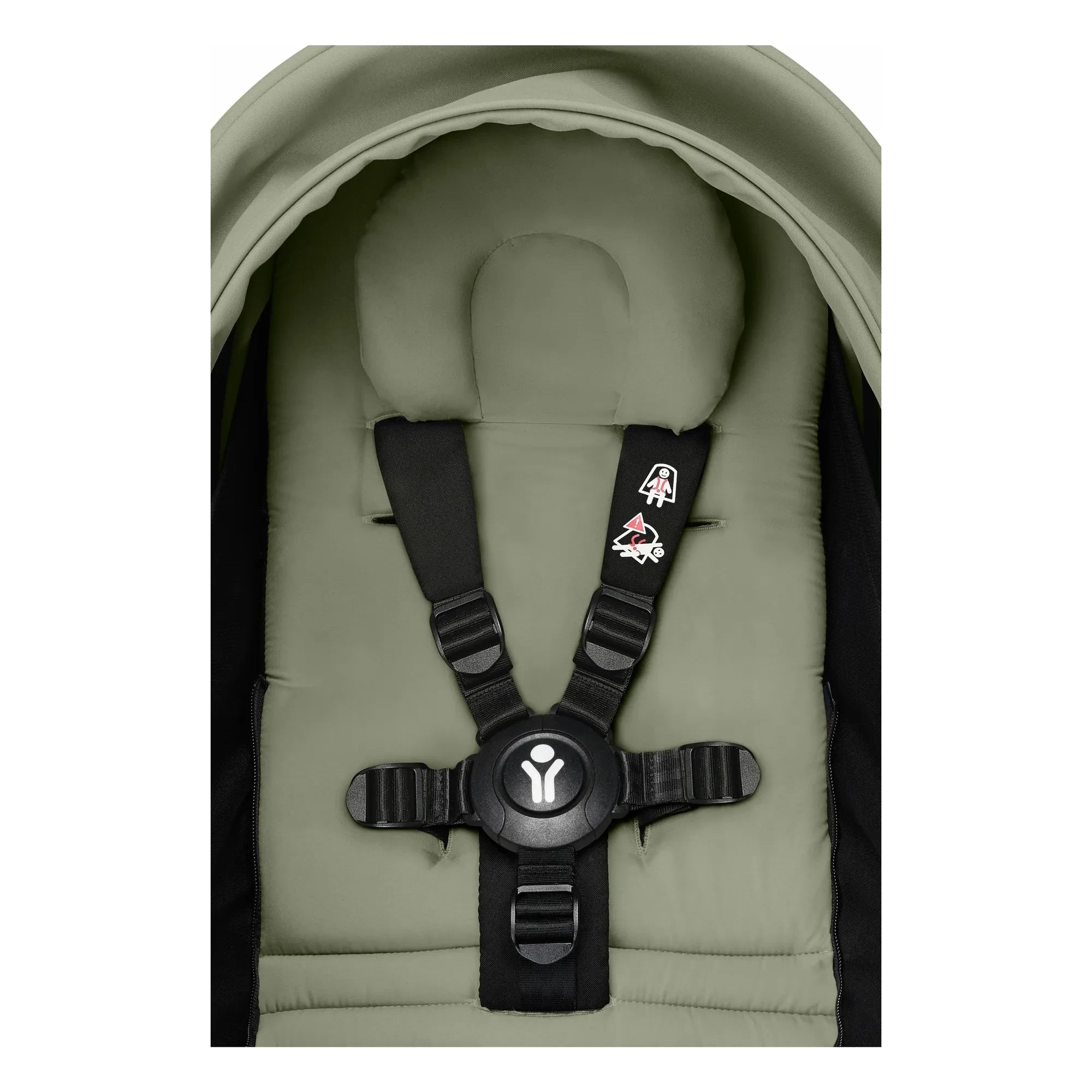 Stokke® - YOYO³ 0+ newborn stroller White chassis | Olive