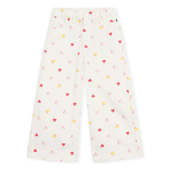 Petit Bateau - Büyük Kalpli Pantolon | Ecru