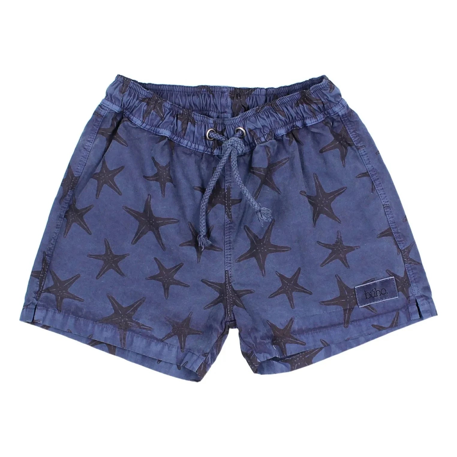 Búho - Etoiles de Mer Organic Cotton Poplin Swimsuit Shorts | Navy Blue
