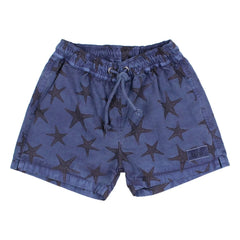 Búho - Etoiles de Mer Organic Cotton Poplin Swimsuit Shorts | Navy Blue