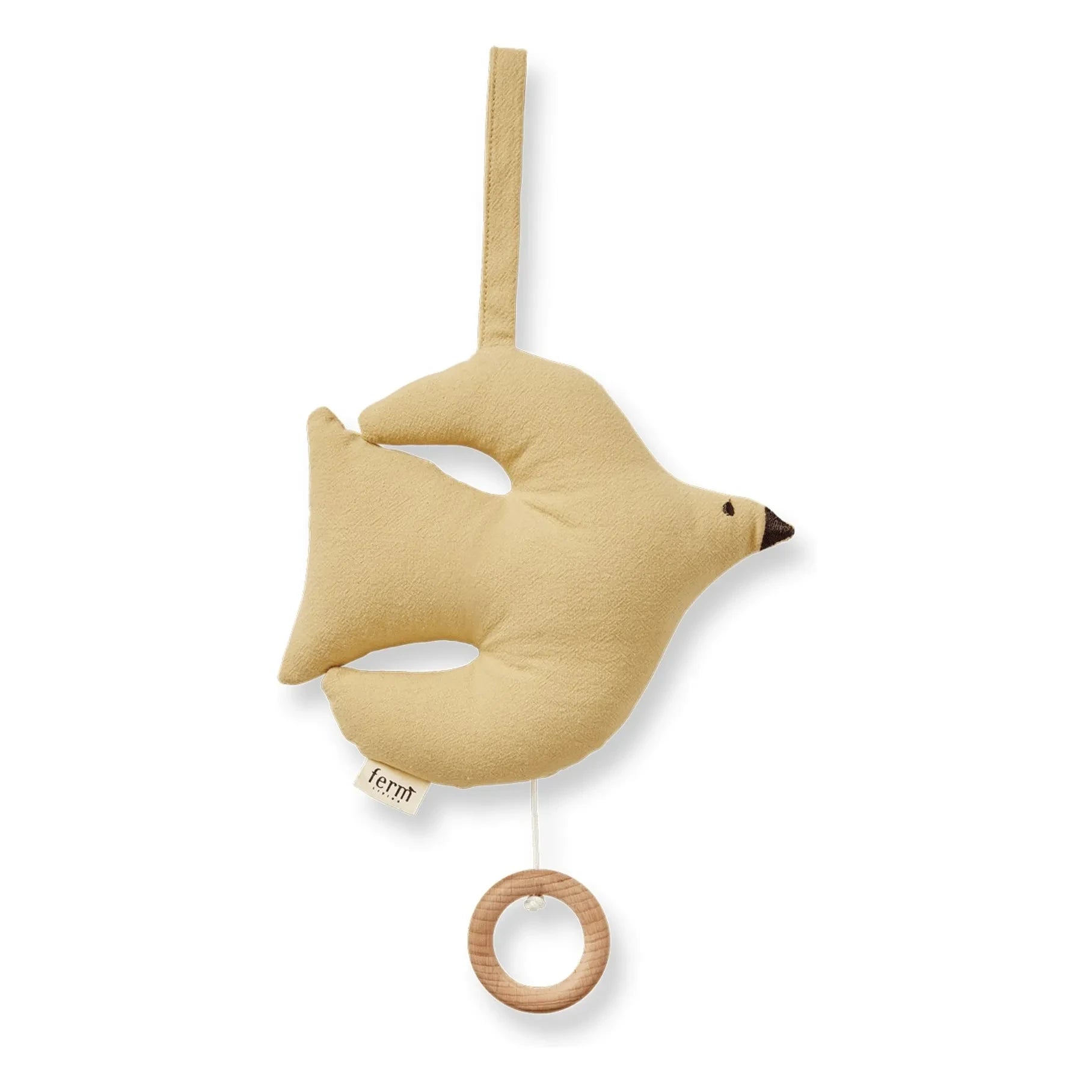 Ferm Living Kids - Swif Bird Musical Baby Mobile | Yellow