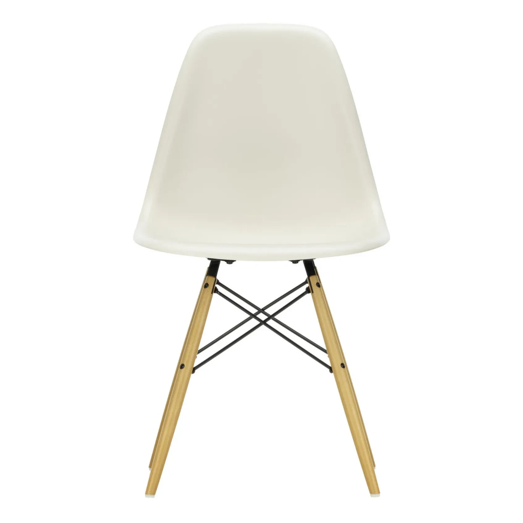 Vitra - DSW plastik sandalye - akçaağaç taban - Charles & Ray Eames | Gris galet
